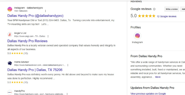 Dallas Handy Pro and it's website may appear to be a locally owned Dallas business, but a little research revealed it's just another deceptive website owned and operated by Angi otherwise known as IAC an investment group